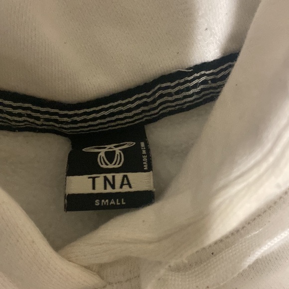 White TNA Logo Hoodie. US size Small. Used in mint condition. - Picture 2 of 2